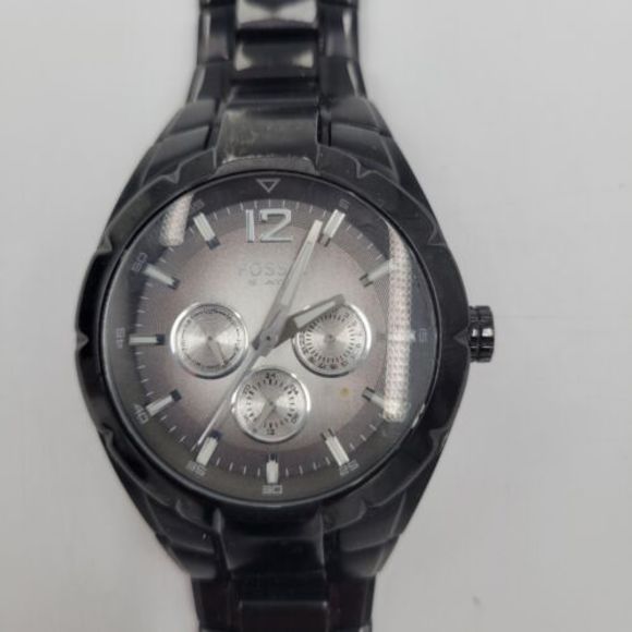 Fossil BQ-9386 Men's Black Silver Chronograph‎ Watch - Picture 1 of 7